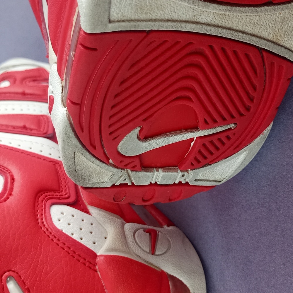 Nike Air More Uptempo Varsity Red Athletic Shoes 414962-100 - Picture 14 of 14